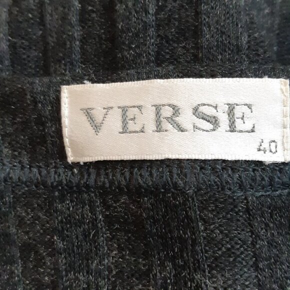 Womens Size 10 Vintage Longline Vest Ribbed Black Front Pockets Shell Buttons - Picture 5 of 5